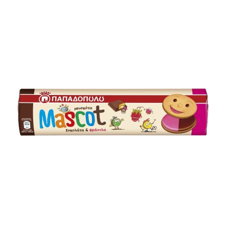 ΠΑΠΑΔΟΠΟΥΛΟΥ Mascot Μπισκότα Σοκολάτα Φράουλα 200gr