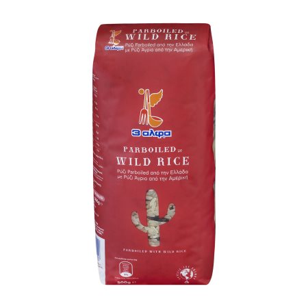 3 ΑΛΦΑ Ρύζι Parboiled με Άγριο Ρύζι 500g