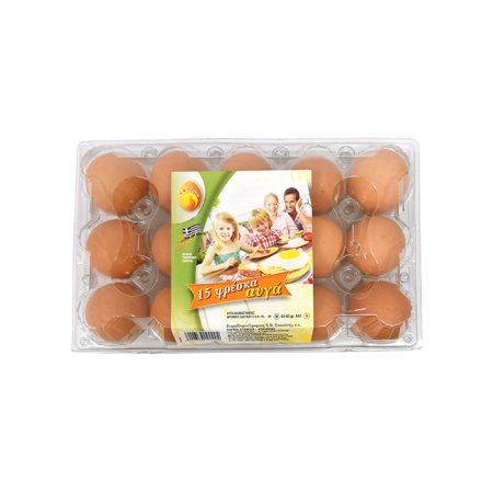 Αυγά ΤΣΑΟΥΣΗ Medium 15τεμ 53-63gr 