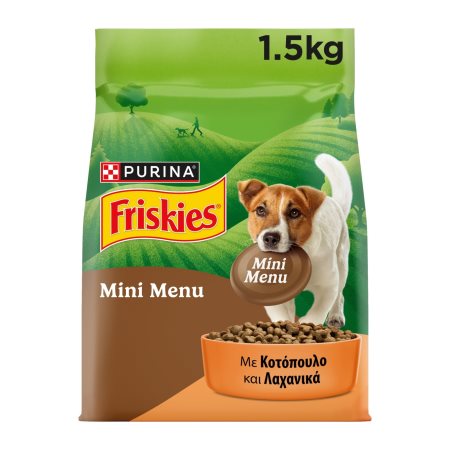 FRISKIES Mini Menu Ξηρά Τροφή Σκύλου με Κοτόπουλο & Λαχανικά 1,5kg