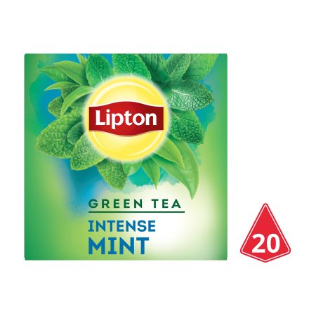 LIPTON Πράσινο Τσάι Intense Mint 20 φακελάκια x1,6gr