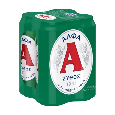 ΑΛΦΑ Μπίρα Lager 4x500ml