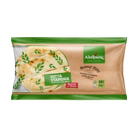 ΑΛΕΞΑΚΗΣ Πίτες Σταρένιες με Προζύμι 10τεμ 350g