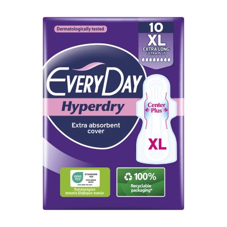 EVERYDAY Hyperdry Σερβιέτες Ultra Plus Extra Long 10τεμ