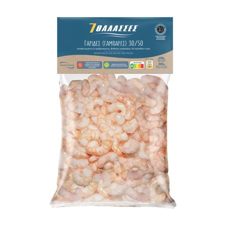 Γαρίδες Προβρασμένες & Αποφλοιωμένες 30/50 Εισαγωγής 425g