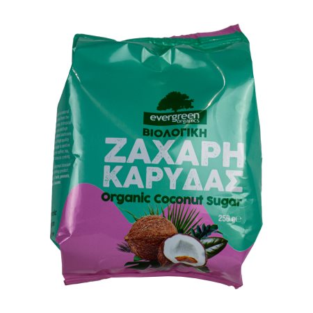 EVERGREEN Ζάχαρη Καρύδας Βιολογική 250g