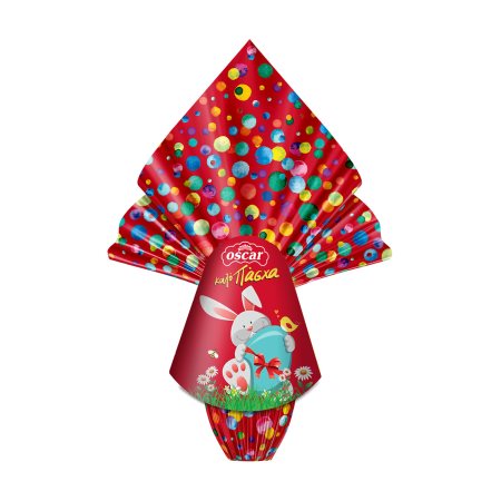 OSCAR Πασχαλινό Σοκολατένιο Αυγό με Σοκολάτα Γάλακτος Κόκκινο 220g
