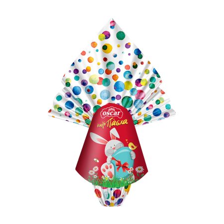 OSCAR Πασχαλινό Σοκολατένιο Αυγό με Σοκολάτα Γάλακτος Λευκό 220g