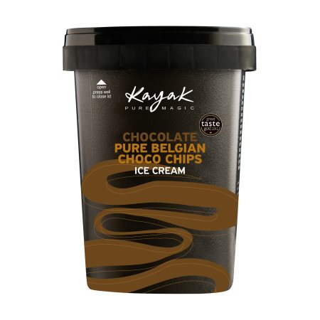KAYAK Παγωτό Chocolate Pure Belgian Choco Chips 450g (500ml)