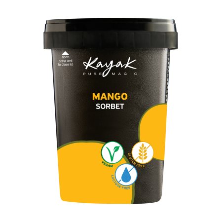 KAYAK Σορμπέ Mango Vegan Gluten free Lactose free 430g (500ml)