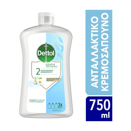 DETTOL Κρεμοσάπουνο Antibacterial Χαμομήλι Ανταλλακτικό 750ml