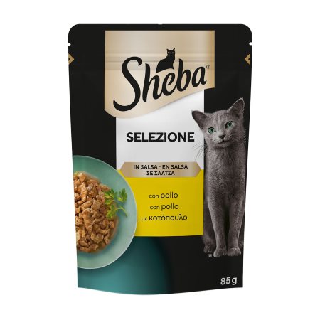 SHEBA Selezione Υγρή Τροφή Γάτας με Κοτόπουλο σε Σάλτσα 85g