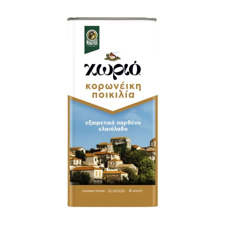 ΜΙΝΕΡΒΑ Χωριό Εξαιρετικό Παρθένο Ελαιόλαδο Κορωνέικη Ποικιλία 4lt