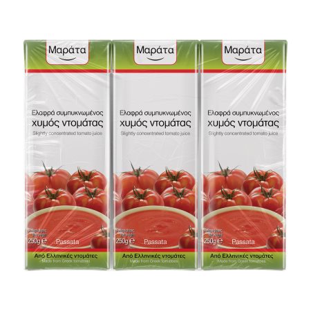 ΜΑΡΑΤΑ Χυμός Ντομάτας Ελαφρά Συμπυκνωμένος 3x250g