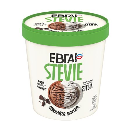 ΕΒΓΑ Stevie Παγωτό Βανίλια Σοκολάτα Χωρίς πρόσθετη ζάχαρη 420gr (750ml)