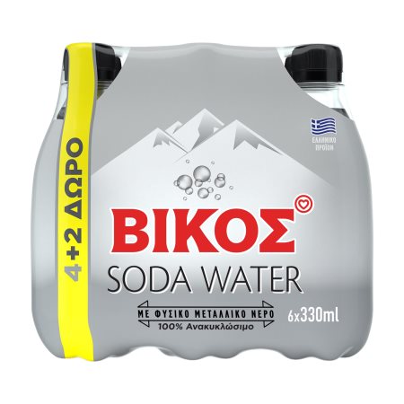 ΒΙΚΟΣ Σόδα 4x330ml +2 Δώρο