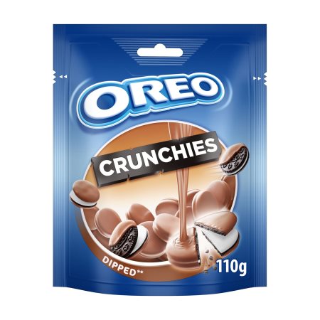 OREO Crunchy Bites Μπισκότα Γεμιστά με Κρέμα Βανίλια & Επικάλυψη Σοκολάτας 110g