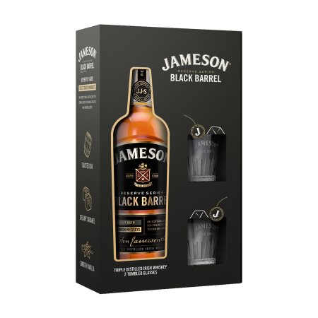 JAMESON Black Barrel Ουίσκι 700ml +2 Ποτήρια Δώρο