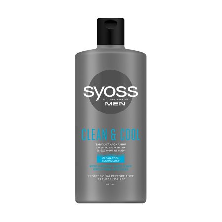 SYOSS Men Clean & Cool Σαμπουάν για Κανονικά Λιπαρά Μαλλιά 400ml