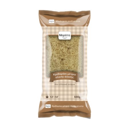 ΜΑΡΑΤΑ Κριθαράκι Μέτριο Ολικής Άλεσης 500g