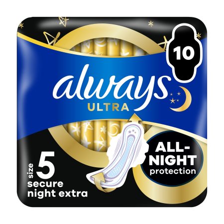 ALWAYS Ultra Σερβιέτες Secure Night Extra 10τεμ