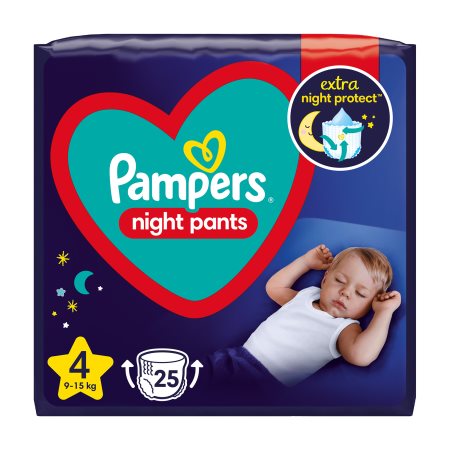 PAMPERS Night Pants Νo4 9-15kg 25τεμ