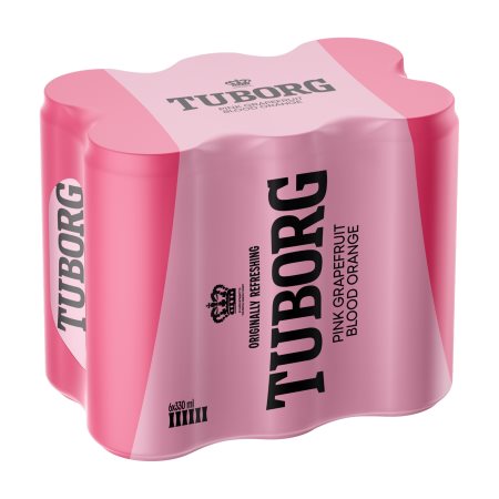 TUBORG Mixer Pink Grapefruit & Σαγκουίνι 6x330ml
