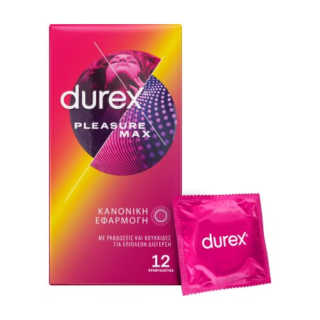 DUREX Pleasure Max Προφυλακτικά Κανονική Εφαρμογή 12τεμ