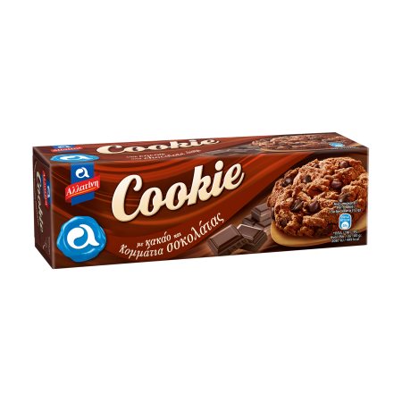 ΑΛΛΑΤΙΝΗ Cookie Μπισκότα με Κακάο & Κομματάκια Σοκολάτας 175gr