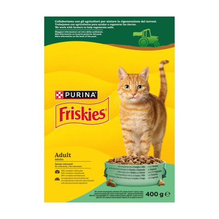 FRISKIES Ξηρά Τροφή Γάτας με Κουνέλι Κοτόπουλο & Λαχανικά 400g