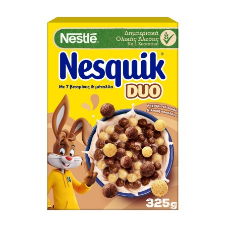 NESTLE Nesquik Δημητριακά Ολικής Άλεσης Duo 325gr