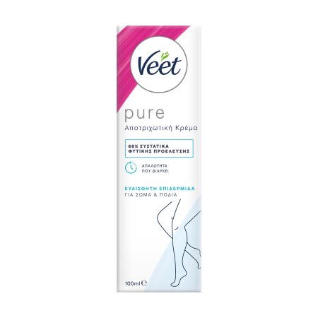 VEET Pure Αποτριχωτική Κρέμα για Ευαίσθητες Επιδερμίδες 100ml