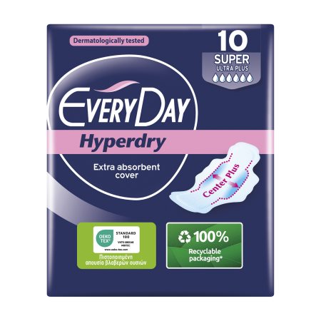 EVERYDAY Hyperdry Σερβιέτες Ultra Plus Super 10τεμ