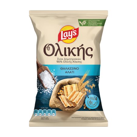LAY'S Σνακ Δημητριακών Ολικής Άλεσης με Θαλασσινό Αλάτι 95g
