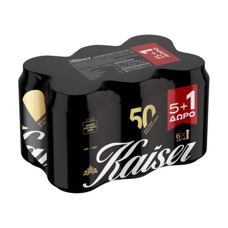 KAISER Μπίρα Pilsner 5x330ml +1 Δώρο