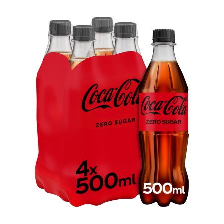COCA-COLA Zero Χωρίς ζάχαρη 4x500ml