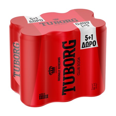 TUBORG Σόδα 5x330ml +1 Δώρο