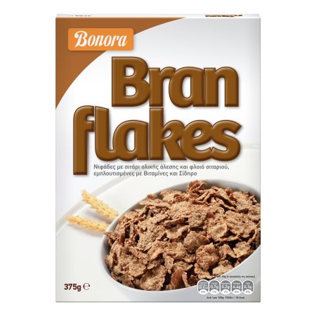 BONORA Bran Flakes Δημητριακά 375g