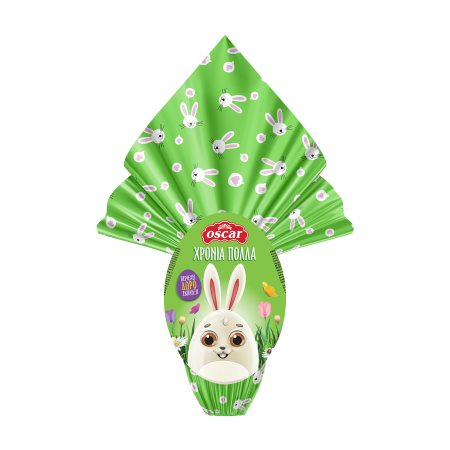 OSCAR Πασχαλινό Σοκολατένιο Αυγό με Σοκολάτα Γάλακτος Πράσινο 220g
