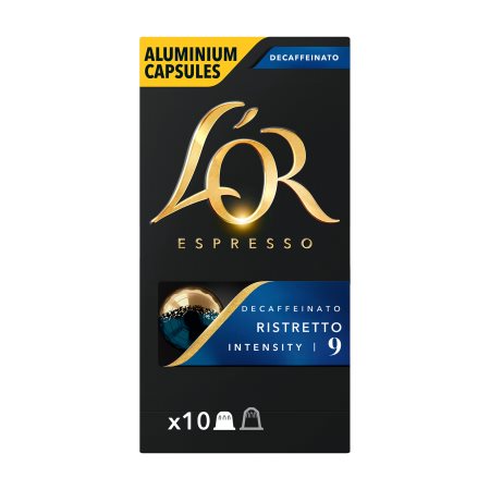 L'OR Decaffeinato Καφές Espresso Ristretto 10 κάψουλες συμβατές με μηχανή Nespresso 52g