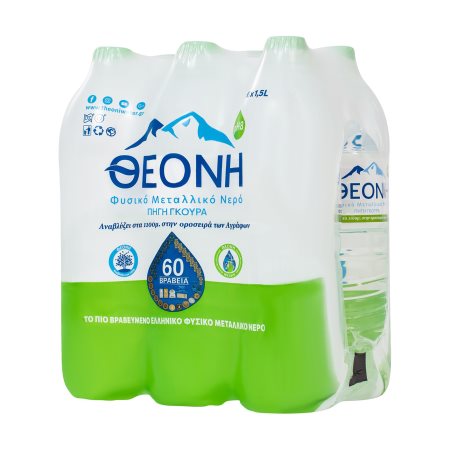 ΘΕΟΝΗ Φυσικό Μεταλλικό Νερό 6x1,5lt
