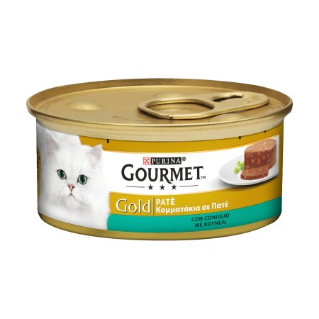 GOURMET Gold Υγρή Τροφή Γάτας Μους με Κουνέλι 85g