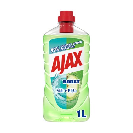 AJAX Boost Καθαριστικό Πατώματος Ξίδι & Μήλο 1lt