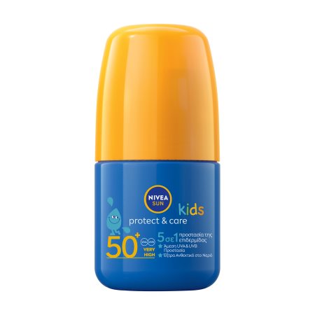 NIVEA SUN Kids Protect & Care Αντηλιακό Roll On Spf 50+ 50ml