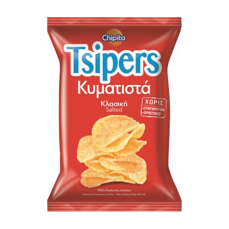 TSIPERS Κυματιστά Πατατάκια με Αλάτι 105g
