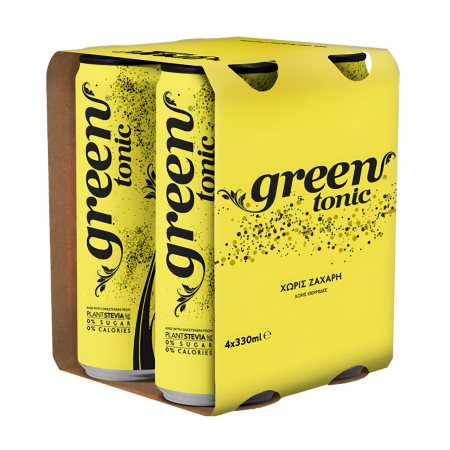 GREEN Tόνικ Χωρίς ζάχαρη 4x330ml