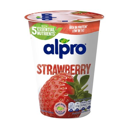 ALPRO Επιδόρπιο Σόγιας Φράουλα Vegan Χωρίς γλουτένη Χωρίς λακτόζη 500g