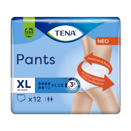TENA Pants Plus Εσώρουχα Ακράτειας XL 12τεμ
