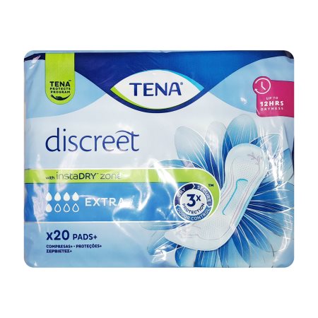 TENA Discreet Σερβιέτες Ακράτειας Extra 20τεμ