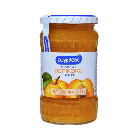 ΖΩΓΡΑΦΟΣ Μαρμελάδα Βερίκοκο Light Vegan Χωρίς γλουτένη 415g
